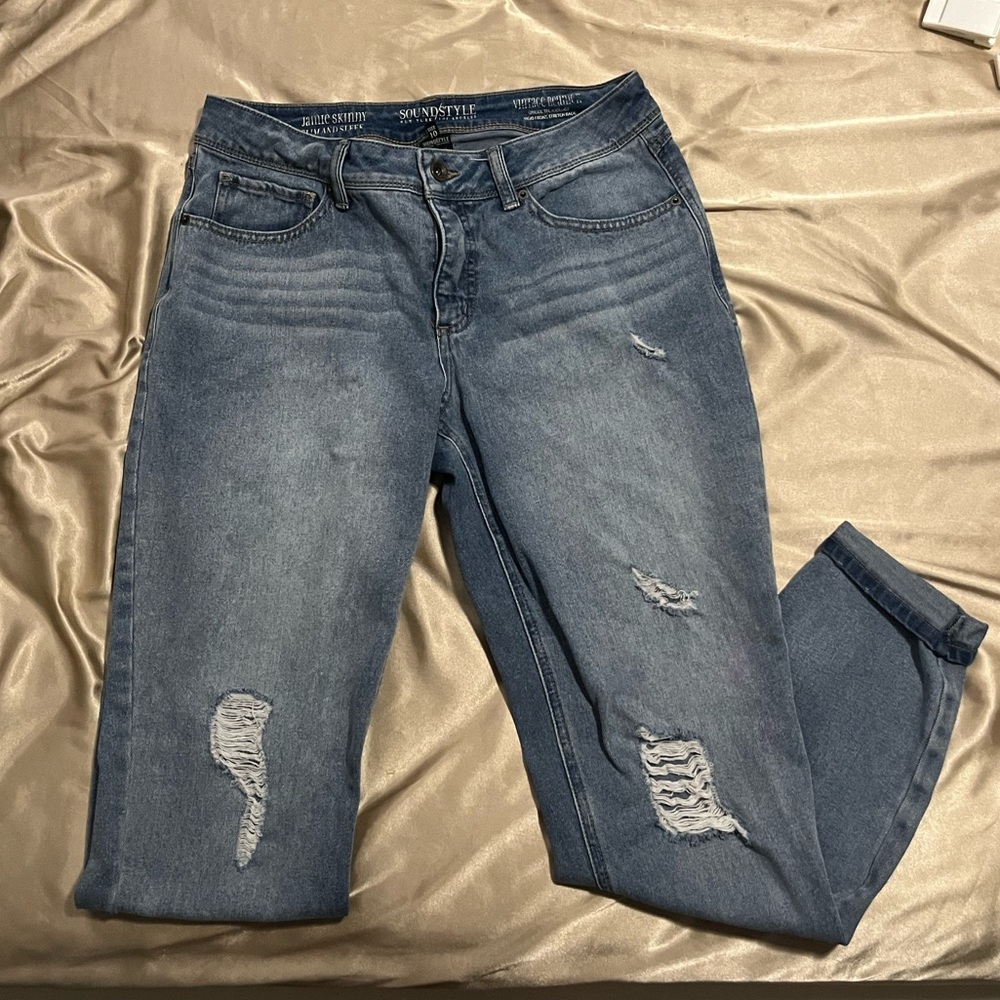 DENIM SKINNY BLUE JEANS